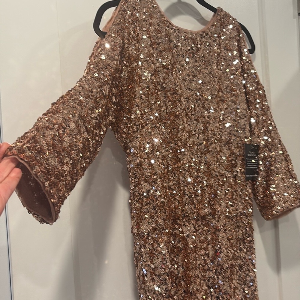 Sequin Rose Gold Dress